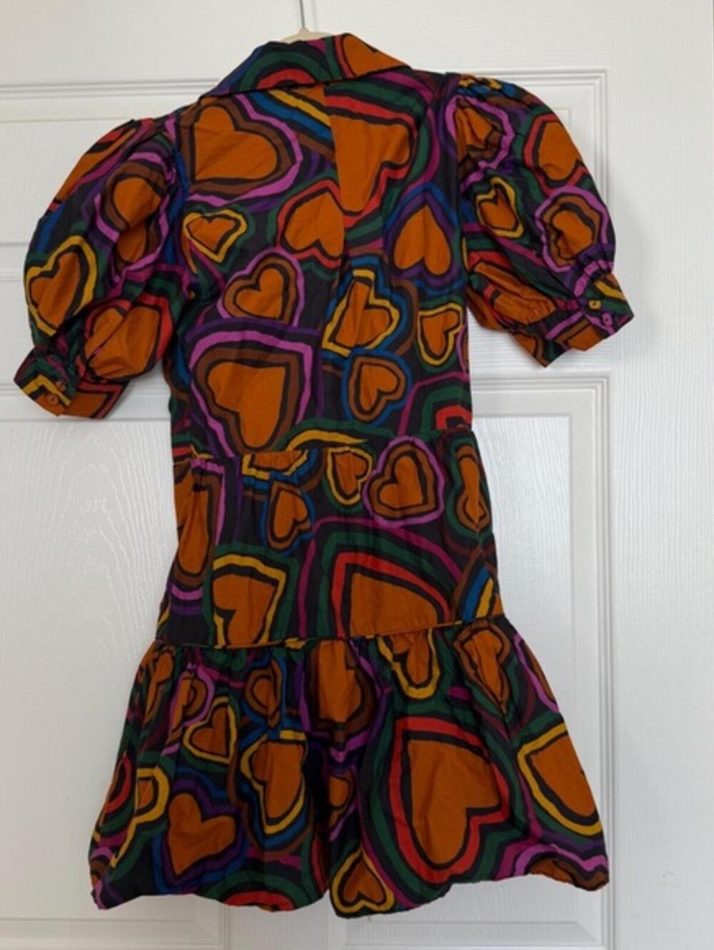 FARM Rio Short-Sleeve Bow-Front Mini Dress-  XS - Picture 5 of 6